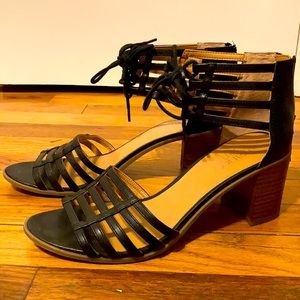 Franco Sarto Henrika Black Heeled Sandal